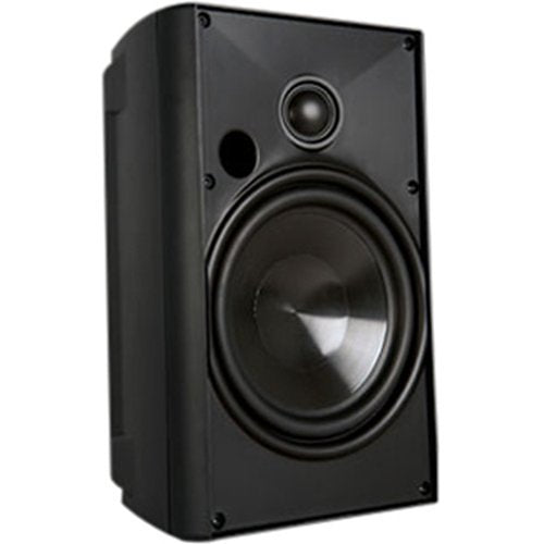 Proficient AudioOutdoor Speaker with 5-1/4" Polypropylene Woofer and 1" Pivoting Supernil Tweeter, Pair, Black | AW525BLK