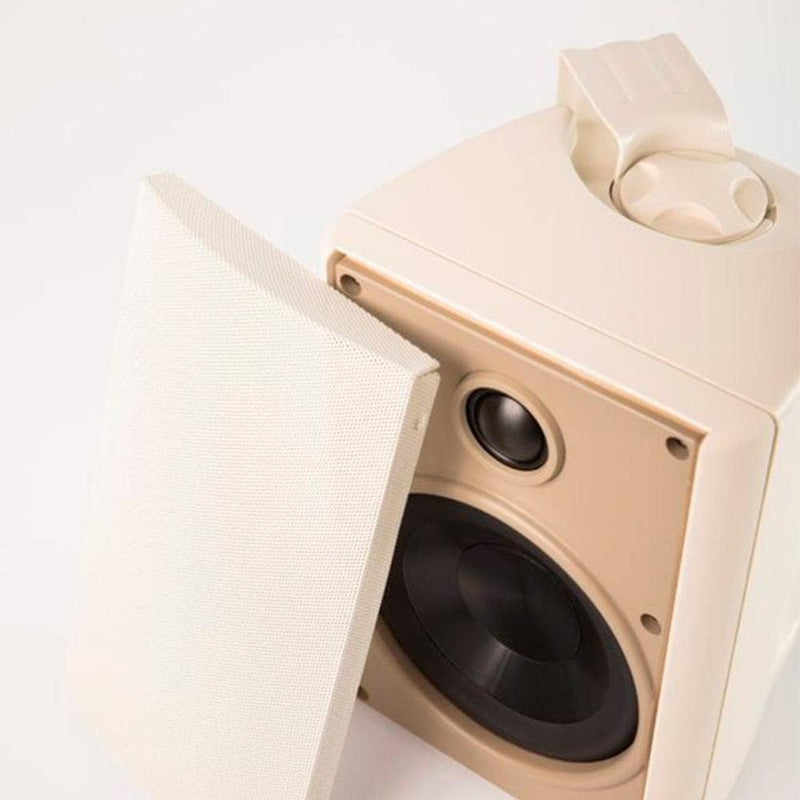 Proficient Audio Outdoor Speaker with 5-1/4" Polypropylene Woofer and 1" Pivoting Supernil Tweeter, Pair, White | AW525WHT