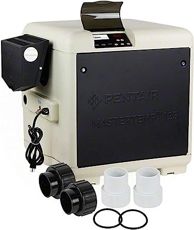 Pentair MasterTemp 125 Low NOx Pool Heater - Electronic Ignition - Propane Gas with Electrical Plug-In Cord - 125,000 BTU - EC-462025