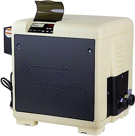 Pentair MasterTemp 125 Low NOx Pool Heater - Electronic Ignition - Propane Gas with Electrical Plug-In Cord - 125,000 BTU - EC-462025