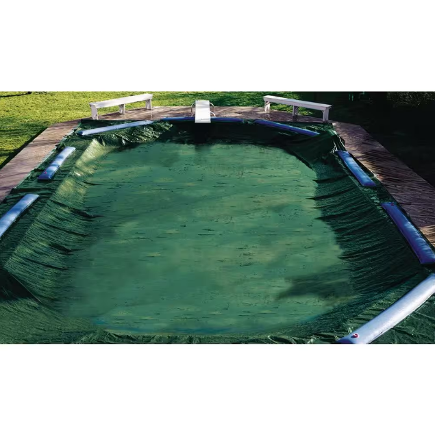 Swimline 16 x 32-Feet Ripstopper Winter In Ground Swimming Pool Cover | RIG1632R