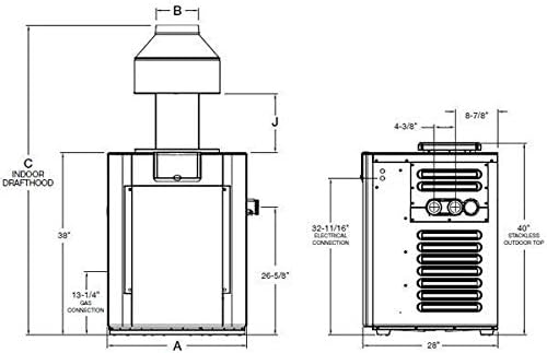 Raypak P-R266A-EN-X Gas Heater 266K BTU - 014939