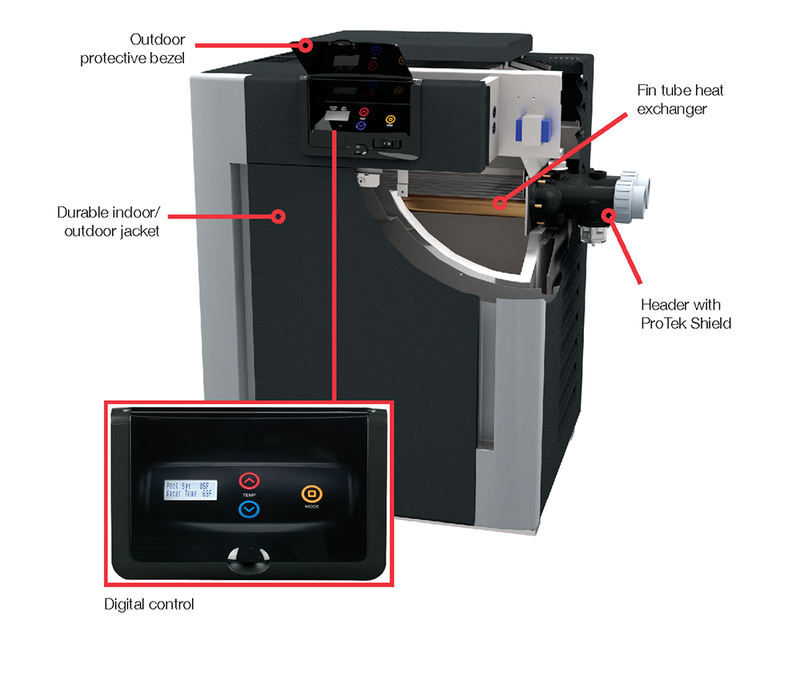 Raypak P-R266A-EN-X Gas Heater 266K BTU - 014939