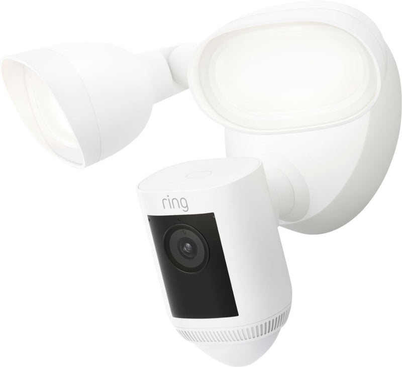 Ring Floodlight Cam Wired Pro, Outdoor Security Camera, White | B08FCWRXQR