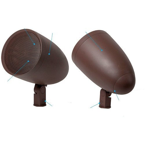 Russound 6.5" 2-Way Landscape Speaker, Brown | AW6-LS-BR