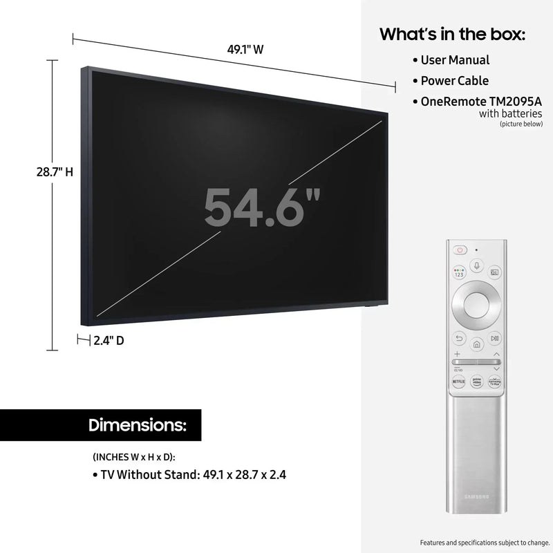 Samsung 55" Class LST7T Series The Terrace Partial Sun Outdoor QLED 4K Smart TV (2020) | QN55LST7TAF