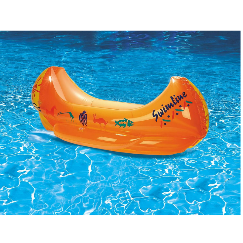 Swimline Hydrotools Swimming Pool Kids Inflatable Kiddy Canoe Toy Pool Float | SW9031