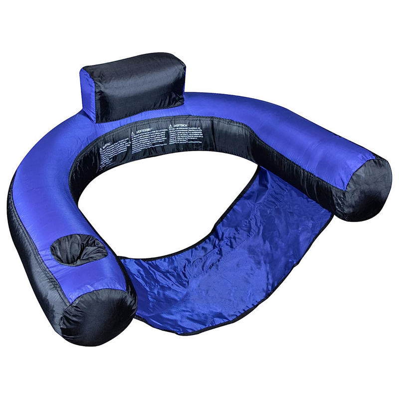 Swimline Inflatable Nylon Fabric Covered Swimming Pool Float U-Seat | SW90465