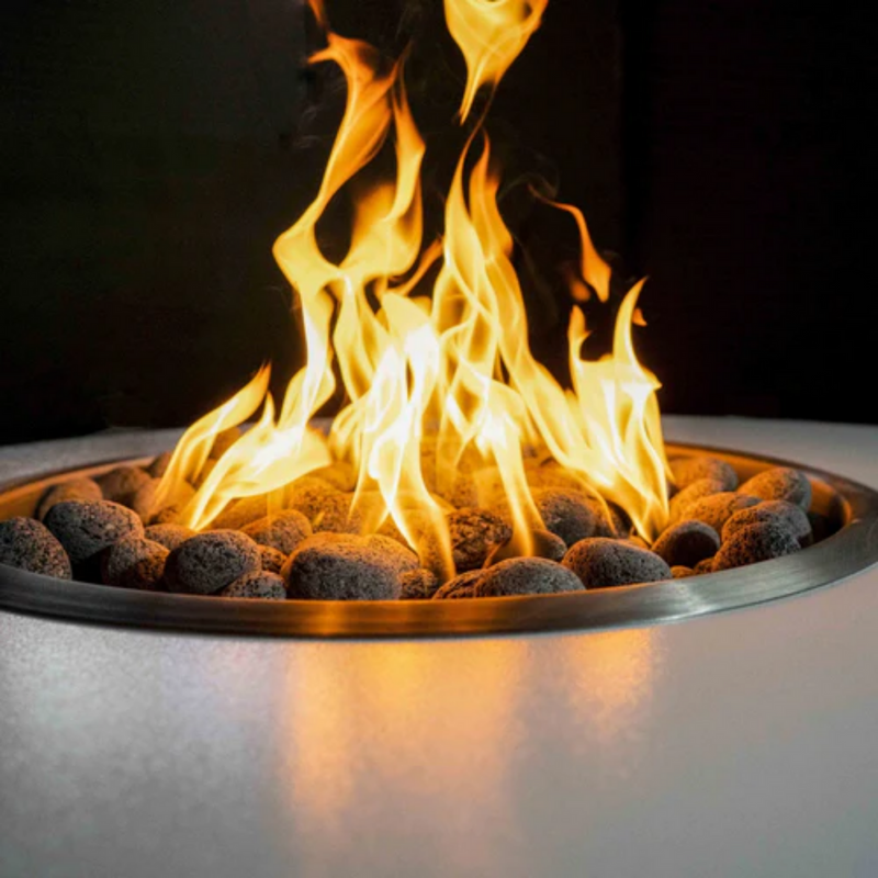 The Outdoor Plus 42" Round Isla Outdoor Fire Pit - Corten Steel - Match Lit - Natural Gas | OPT-IFPCS42-NG