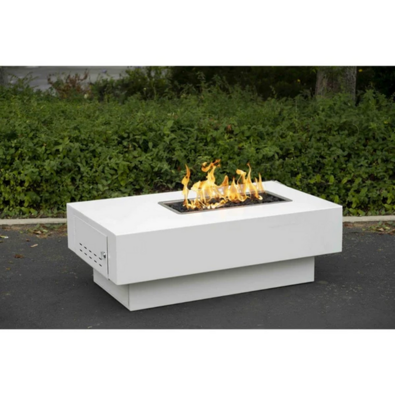 The Outdoor Plus 48" Rectangular San Juan Outdoor Fire Pit - Corten Steel - Match Lit - Natural Gas | OPT-SANJCS48-NG