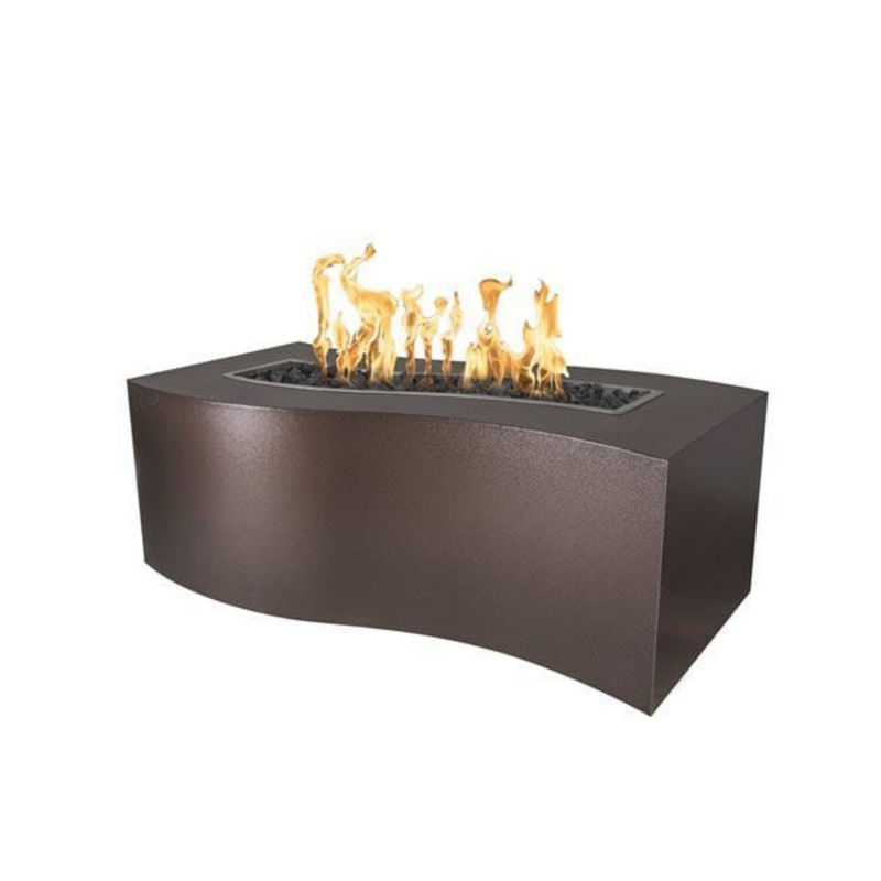 The Outdoor Plus 60" Rectangular Billow Outdoor Fire Pit - Copper - Match Lit - Natural Gas | OPT-BLWCPR60-NG