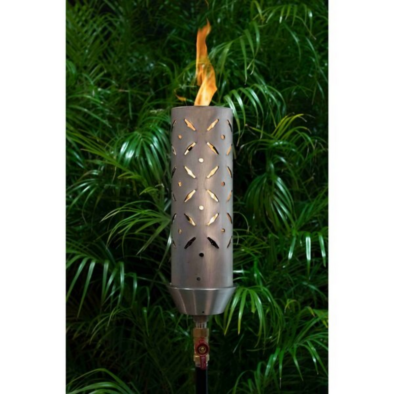 The Outdoor Plus, Diamond Original TOP Torch & Post Complete - Stainless Steel - Liquid Propane | OPT-TPK18LP