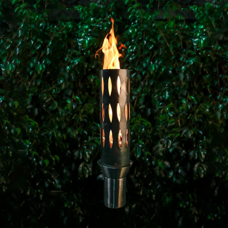 The Outdoor Plus, Ellipse Original TOP Torch & Post Complete - Stainless Steel - Natural Gas | OPT-TPK1NG