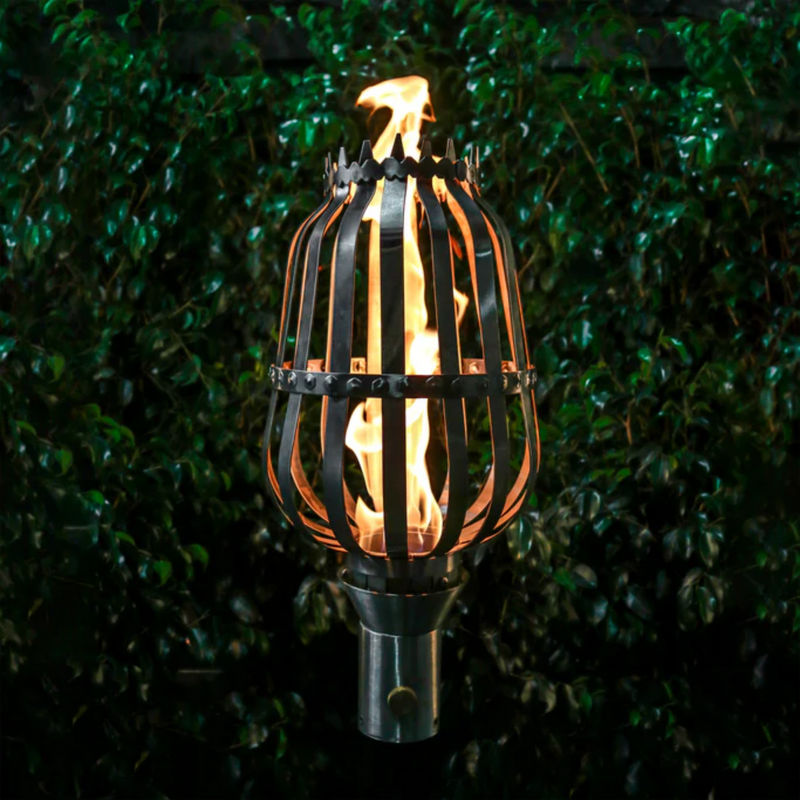 The Outdoor Plus, Urn Original TOP Torch & Post Complete - Stainless Steel - Natural Gas | OPT-TPK10NG