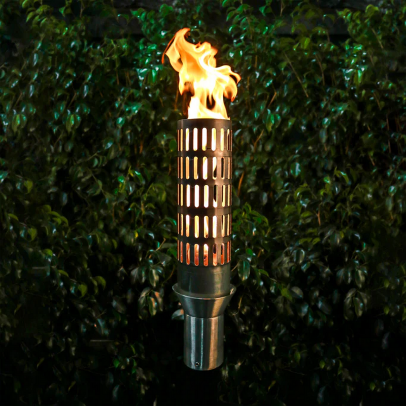 The Outdoor Plus, Vent Original TOP Torch & Post Complete - Stainless Steel - Natural Gas | OPT-TPK4NG