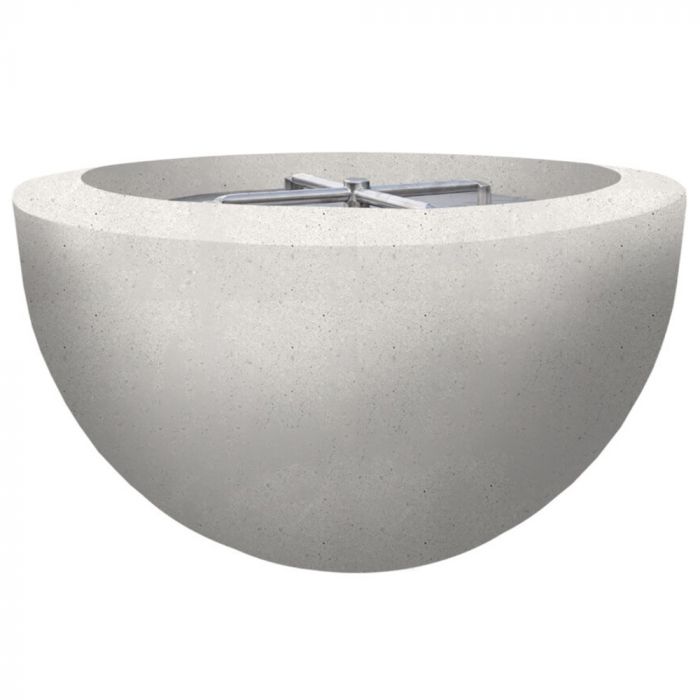 Prism Hardscapes Moderno 3 30-Inch Concrete Round Outdoor Fire Pit Bowl