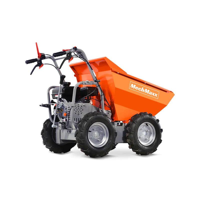 660lbs Capacity 7HP Gas Powered Wheelbarrow  Cart T30 3F+1R Gearbox