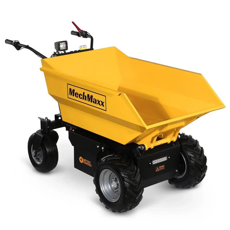 1100 lb 1000W DC Motor 48V Battery Powered Hydraulic Tipping Dump Cart; Model: EH50