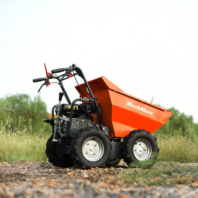 660lbs Capacity 7HP Gas Powered Wheelbarrow  Cart T30 3F+1R Gearbox