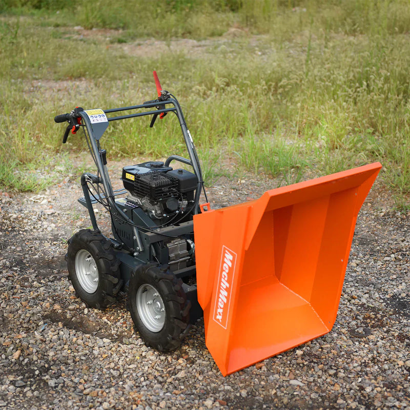 660lbs Capacity 7HP Gas Powered Wheelbarrow  Cart T30 3F+1R Gearbox