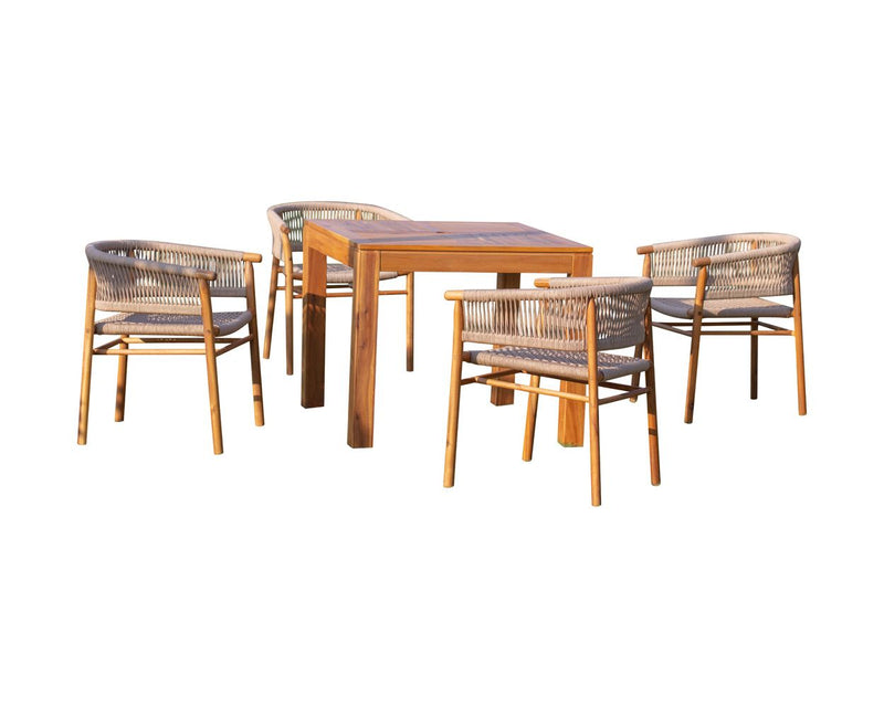 Panama Jack Corsica Collection 5 Piece Side Chair Dining Set | PJO-3401-ACA-5DA