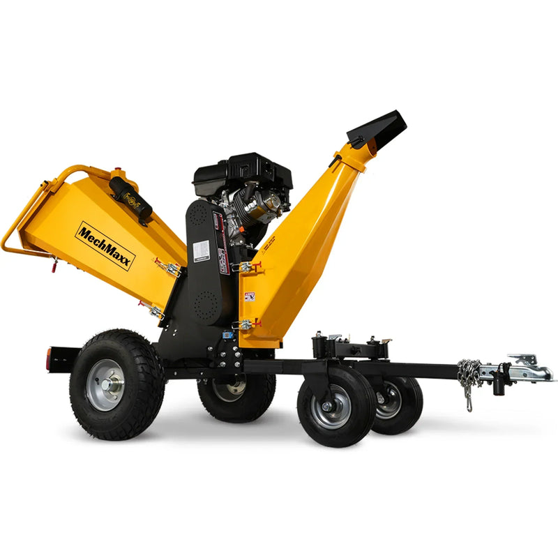 110804deposit 6 inch E-start Kohler 429cc 14hp Gas Powered 4 - Wheel Drum Wood chipper with Taillight; Model B150